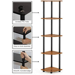 5 Tier Corner Display Rack Multipurpose Shelving Unit