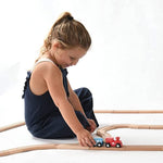 52 Pcs Wooden Train Set 2 Bonus Toy Trains Train Sets For Kids