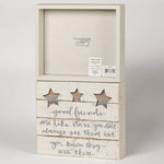Good Friends Are Like Stars Hand Lettered Home Decor Sign 8 X 7