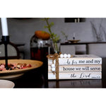 Farmhouse Rustic Wood Decorative Books Stack for Home Coffee Table Living Room