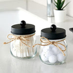 Mason Jar Decor Bathroom Vanity Storage Organizer Canister