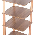 8 Tiers Stylish Wooden Space Saving Shoe Storage Stand/ Shelf/ Tower Free Standing for Entryway