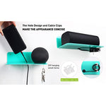 Floating Hanging Shelves with Cable Clips for Bedroom & Gaming Room - Set Of 2