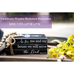 Farmhouse Rustic Wood Decorative Books Stack for Home Coffee Table Living Room