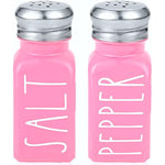 Stainless Steel Lid Glass Salt and Pepper Shakers