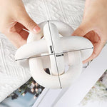 3 Link Wood Knot Decor Hand Carved Coffee Table Decor