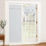 Self Stick Tie Up Shades Tricia Door Window - W 26 x L 69 inches