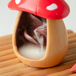 Cute Mushroom Incense Holder with 60 Incense Cones