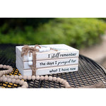 Farmhouse Rustic Wood Decorative Books Stack for Home Coffee Table Living Room