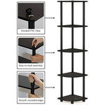 5 Tier Corner Display Rack Multipurpose Shelving Unit