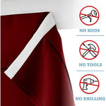 Self Stick Tie Up Shades Tricia Door Window - W 26 x L 69 inches