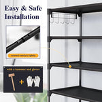 9-Tier Metal Space Saving Shoe Shelf for Entryway