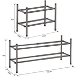 Expandable Shoe Rack for Entryway
