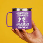 Grandma & Grandpa Funny Mug From Granddaughter & Grandson
