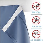 Self Stick Tie Up Shades Tricia Door Window - W 26 x L 69 inches