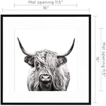 16x16 inch Tempered Glass Square Picture Frame   Wall Hook Included