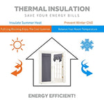 Self Stick Tie Up Shades Tricia Door Window - W 26 x L 69 inches