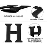 Wood Home Letters for Wall Art with Artificial Eucalyptus