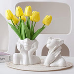 Feminist Minimalism Decorative Modern Nordic Style Flower Vase for Living Room