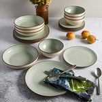 Classic Double Bowl Dinnerware Set Service For 4 16Pcs