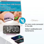 Super Slim LED Digital Alarm Clock With Diming Mode And 4 Levels Brightness