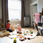 Train Set For Toddler With Double Side Train Tracks