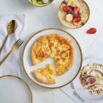 Golden Rim Dish Set For Home Decor Sets 12 Piece Service For 4