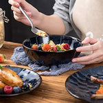 Ceramic Fluted Dinner Plates 18 Piece