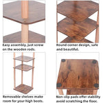 8 Tiers Stylish Wooden Space Saving Shoe Storage Stand/ Shelf/ Tower Free Standing for Entryway