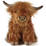 Brown Highland Cow With Mooing Sound Naturli Eco Friendly Plush