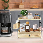 2 Tier Kitchen Counter Shelf Organizer