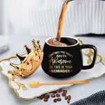 Graduation Gifts for Her  Funny Retirement Gifts Black Crown Coffee Mugs with Gift Card