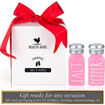 Stainless Steel Lid Glass Salt and Pepper Shakers