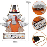 Wooden Indoor Tabletop Turkey Decor for Thanksgiving