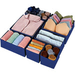 Foldable Closet Organizers and Storage Dresser Drawer Dividers for Clothes, Socks, Scarves & Ties