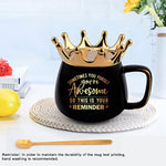 Graduation Gifts for Her  Funny Retirement Gifts Black Crown Coffee Mugs with Gift Card
