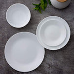 Triple Layer Glass And Chip Resistant Lightweight Round 6 3 4 Inch Plates