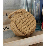 Jute Knot Sculpture With Hanging Loop Set Of 2 14H 7W