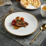Golden Rim Dish Set For Home Decor Sets 12 Piece Service For 4