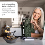 Indoor 3 Tier Relaxation Tabletop Fountain Automatic Pump With Power Switch