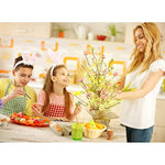 Easter Decorations 18 Inch Pre Lit Easter Egg Tree Tabletop Decor With Delicate Oranments