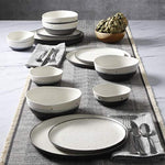 Classic Double Bowl Dinnerware Set Service For 4 16Pcs