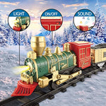 Train Set Electric Train Sets For Boys Toddlers Classical Train Toys Battery Powered Locomotive Engine With Sound And Lights