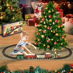 Train Set Electric Train Sets For Boys Toddlers Classical Train Toys Battery Powered Locomotive Engine With Sound And Lights
