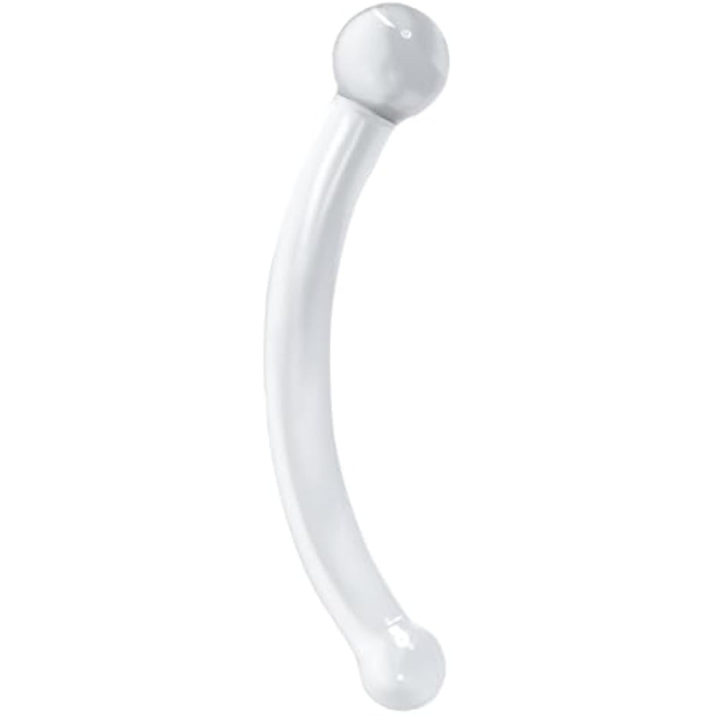 Double Ended Glass Dildos-7.87 Inch G-Spot Prostate Massager Anal Plug Toys With Different Size Ends Double Buttplug Training Men Women And Couples Fetish Masturbator Sex Toys