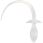 Sexy Dog Tail Butt Plug For Men Women - Anus Dilator Anal Masturbation Sm Cosplay Butt Plug For Men Women Beginner (White)