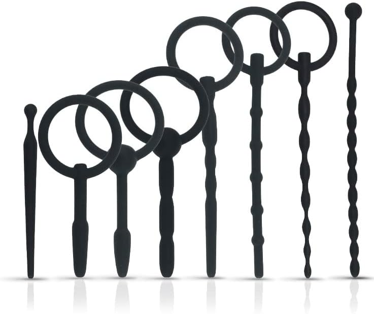 8-Piece Silicone Urethral Dilator Set – Male Catheter & Penis Plug Expansion Kit