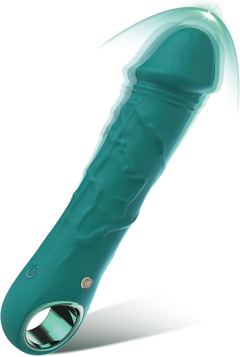 Realistic G-Spot Dildo Vibrator – 10 Modes Powerful Clitoral & Body Massager (Green)