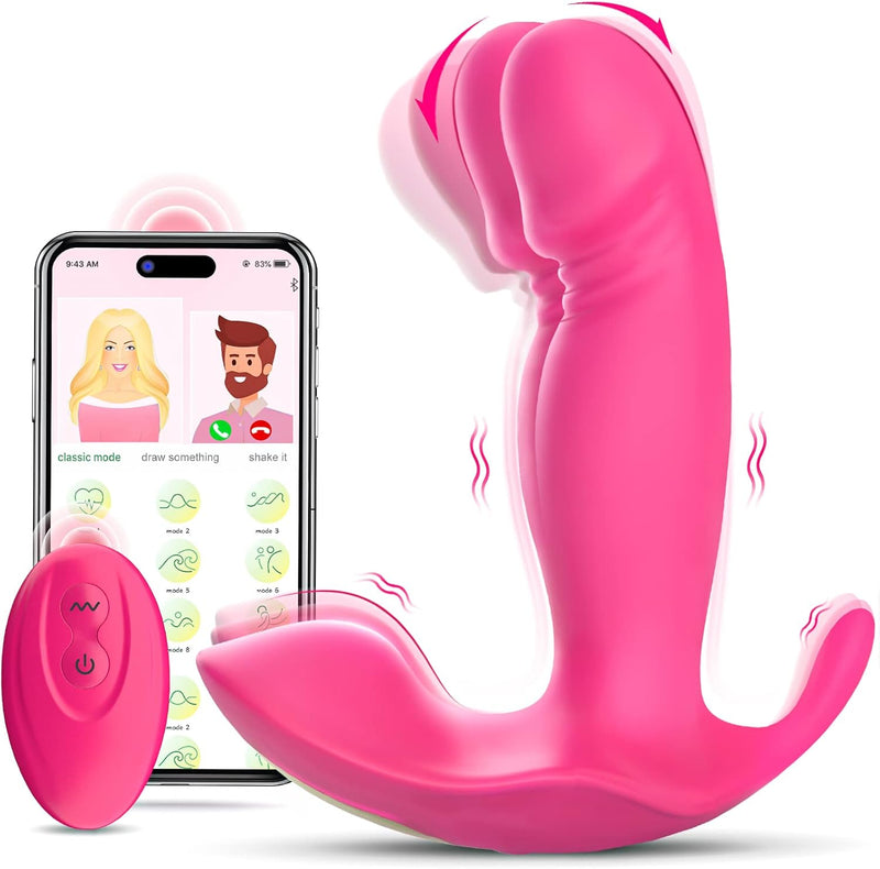 Wearable G-Spot Vibrator with App Control – Discreet Mini Panty Toy with 10 Modes