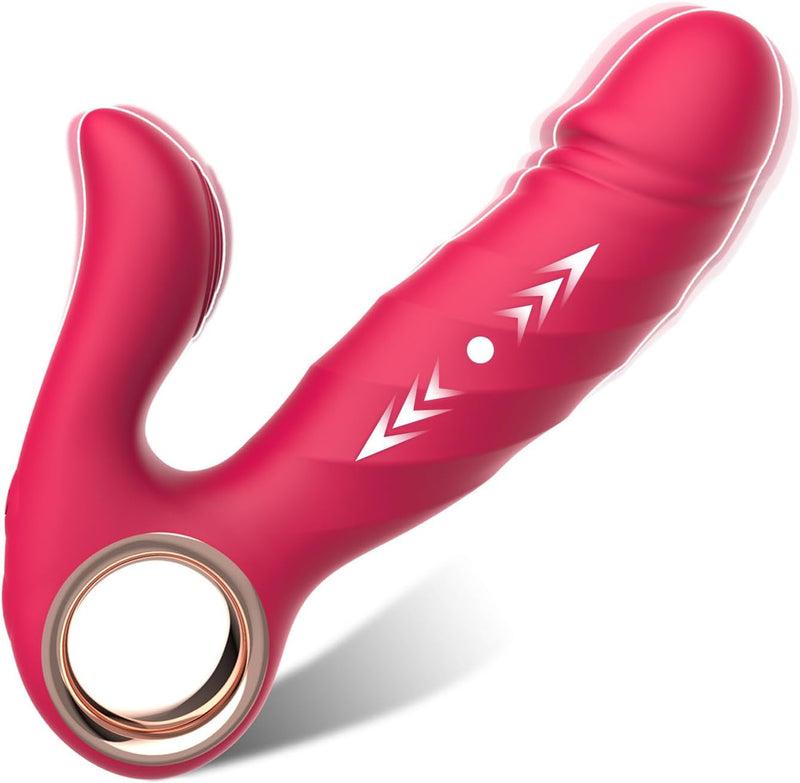 Dual-Action G-Spot & Clitoral Vibrator – Thrusting Dildo with 10 Vibe & 5 Speed Modes
